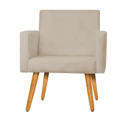 Cadeira Nina Escritório Poltrona Decorativa Bege Visammer é boa?