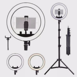 Iluminador Ring Light 26cm + Tripe 2m com Suporte de Celular é boa?