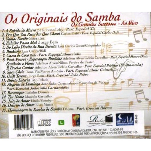 Cd Os Originais Do Samba - Raízes Do Samba em Promoção na Americanas