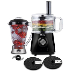 Multiprocessador 4 Em 1 Com 2 Velocidades + pulsar Philco Preto 127v Menor preço em Multiprocessador 4 Em 1 Com 2 Velocidades + pulsar Philco Preto 127v