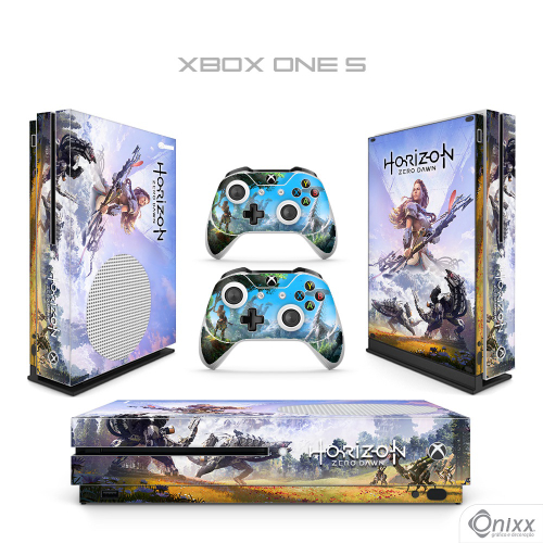 Capa Anti Poeira e Skin Xbox One Fat - Horizon Zero Dawn em