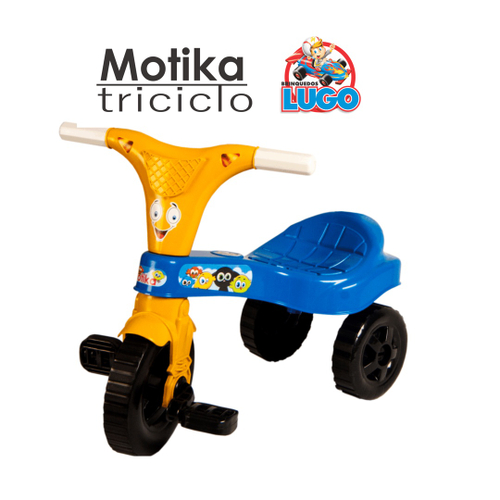 Motoca Triciclo Velotrol Infantil Com Empurrador Menino Azul