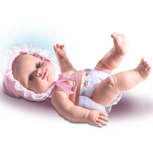 Boneca Bebe Soninho Reborn Com Touca Recem Nascido - Cotiplás