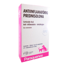 Prednisolona Paraquenos Anti-inflamatório Para Cães e Gatos 20mg C/10 comprimidos Menor preço em Prednisolona Paraquenos Anti-inflamatório Para Cães e Gatos 20mg C/10 comprimidos