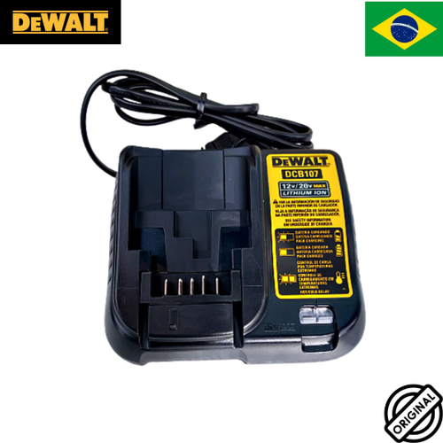 Carregador De Baterias 12 a 20V DCB107-BR Dewalt em oferta!