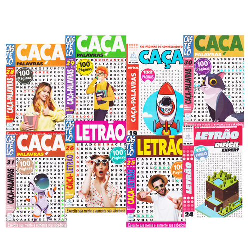 Caça Palavras - Fácil-Médio-Difícil- Livro 4 em Promoção na Americanas