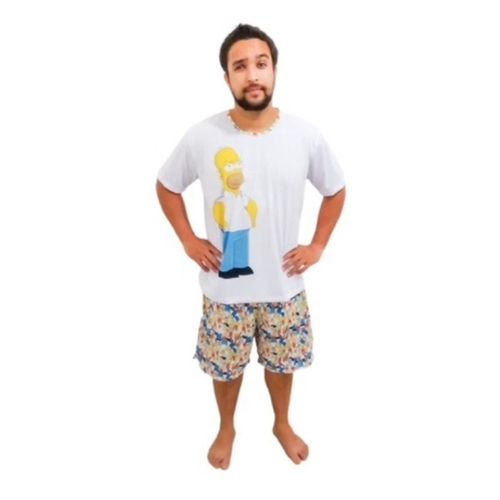 Moletom masculino algodao simpsons homer no Shoptime