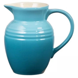 Jarra de Cerâmica 2,2 Litros Azul Caribe Le Creuset Menor preço em Jarra de Cerâmica 2,2 Litros Azul Caribe Le Creuset
