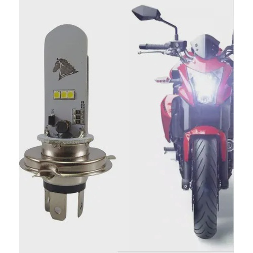 Lampada Farol Led H Strobo Moto K Super Branca Stallion Em