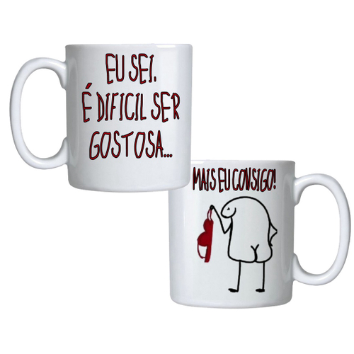 caneca flork meme boneco palito cod 02 em Promoção no Magazine Luiza