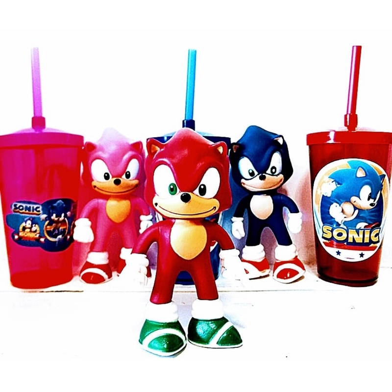 Kit Infantil Sonic Boneco e Copo em Promoção na Americanas