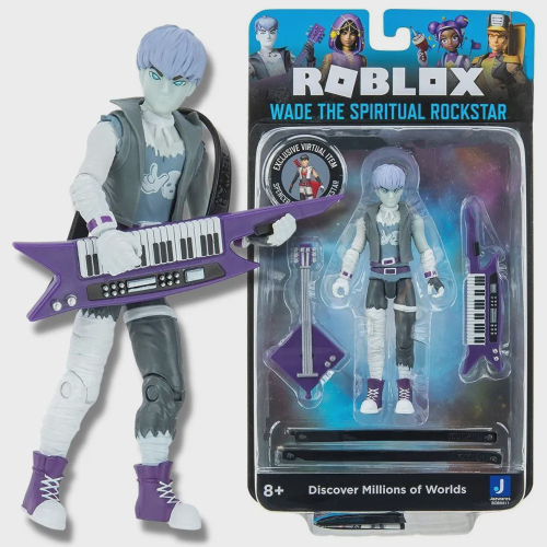 Boneco Roblox Avatar Shop - Pack Figura Punks + Cód Virtual