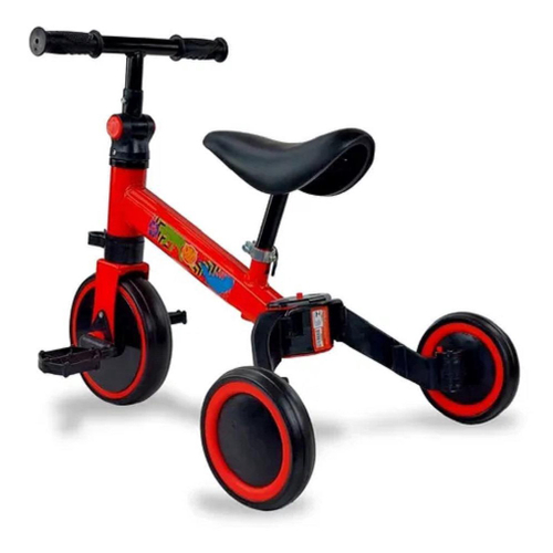 Motoca Infantil Triciclo Pedalar Menino Menina Cor Vermelho