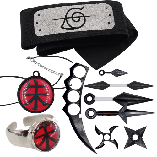 Colar Akatsuki Itachi Símbolo Nuvem Vermelha Naruto cordão elástico para  menino menina adultos infantil no Shoptime