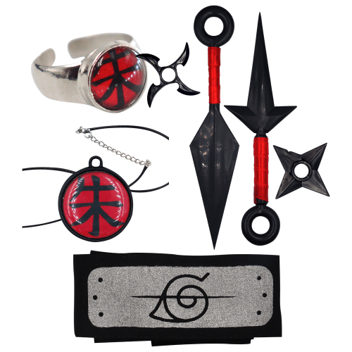 Akatsuki anel bandana 2 pçs/set anime cosplay acessórios akatsuki