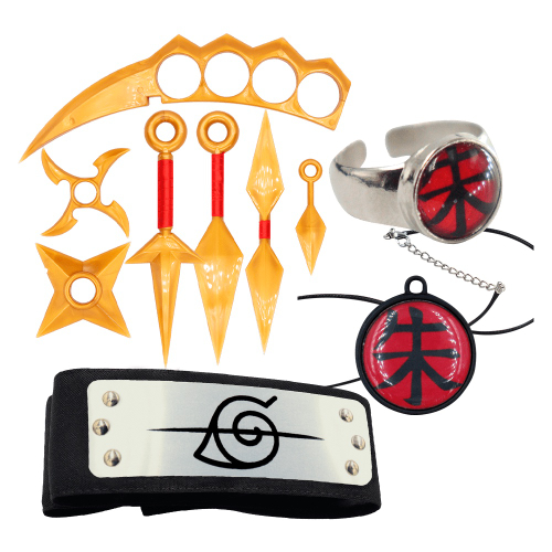 Kit ninja Naruto Kunai Naruto Shuriken Bandana Névoa Kisame +