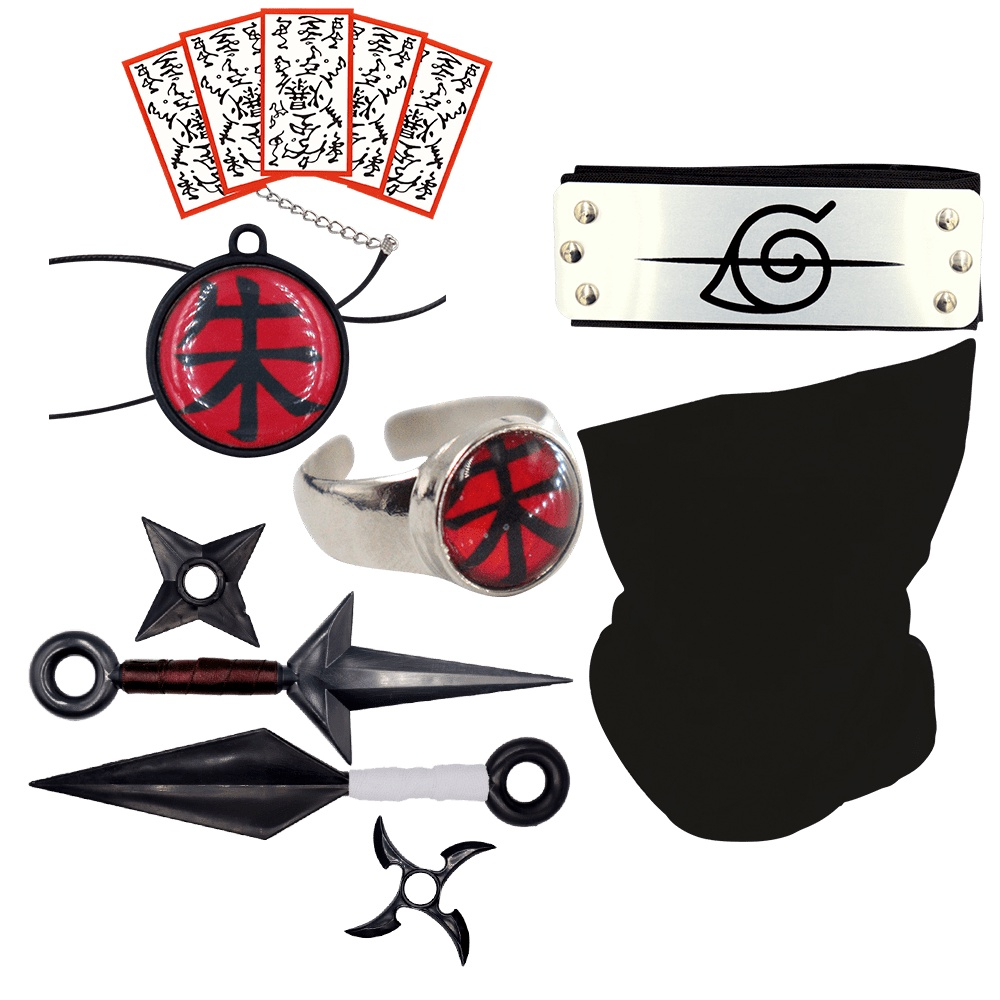 Bandana Da Akatsuki Fantasia Itachi Colar Anime Anel Naruto