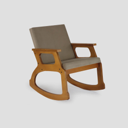 Cadeira De Balanço Madeira Design Sala Varanda Poltrona Rustica Conforto Idoso Menor preço em Cadeira De Balanço Madeira Design Sala Varanda Poltrona Rustica Conforto Idoso