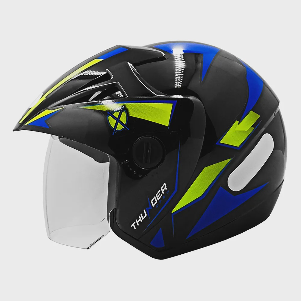 Capacete Ebf Thunder Open Steel Aberto No Shoptime