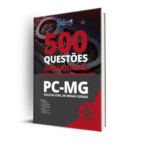 Caderno De Questões Pc Mg 500 Questões Gabaritadas Em Promoção Ofertas Na Americanas