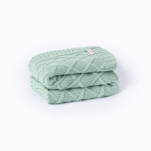 Manta Sofa Cama Casal Tricot Paris Menta em Promoção na Americanas