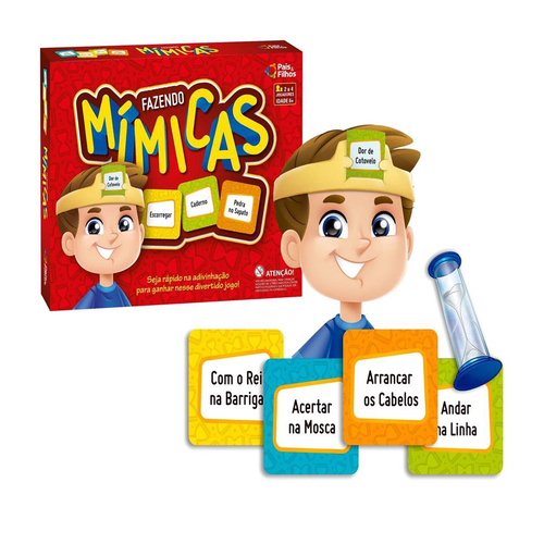 Jogo De Tabuleiro Fazendo Mimica Educativo Brinquedo Infantil em Promoção  na Americanas