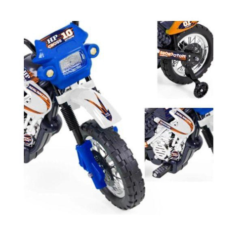 Moto Eletrica Infantil Moto Cross Azul Homeplay em Promoção na Americanas