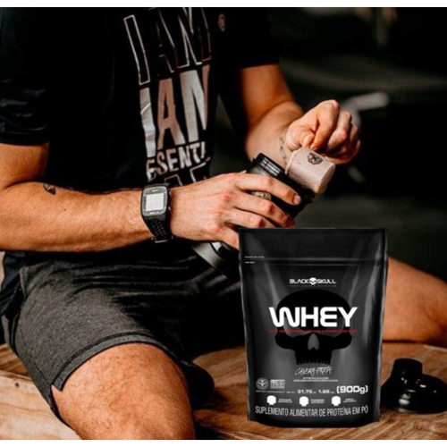 Whey Protein Refil Black Skull 900g Wpi Wpc Wph Workout Promoção Em Promoção Ofertas Na