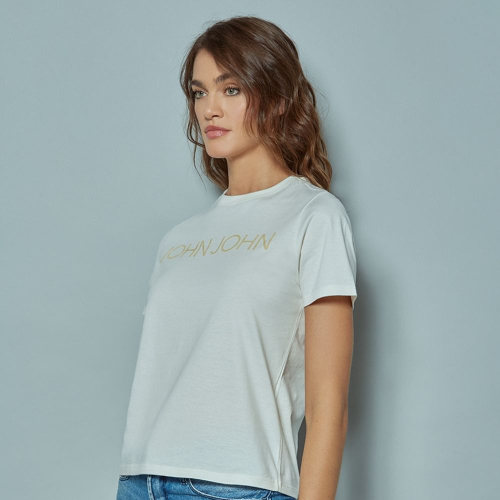 Camiseta John John Line Feminina Preta em Promoção na Americanas