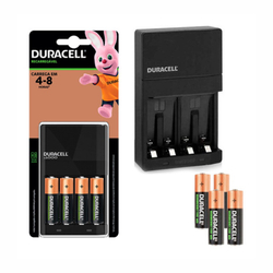 Carregador de bateria duracell CEF14BR4 C/4 pilhas aa 2500MAH recarregaveis é boa?
