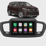 Central Multimídia Android Apple Carplay Para Kia Sorento 2015 2016 2017 2018 2019 Processador Octa Core 32GB Interno 3GB ram Wi-Fi Playstore Bluetooth Espelhamento Câmera de Ré Moldura