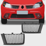 Grade Dianteira Radiador Renault Sandero 2008 2009 2010 2011 Preta