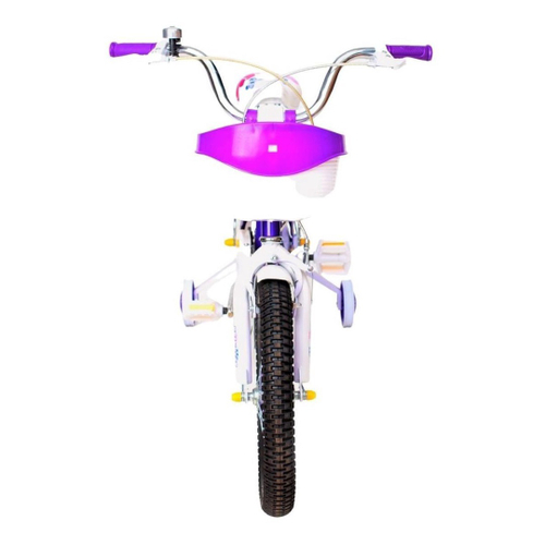 Bicicleta Princess Aro16 Roxa Meninas 5A 8 Anos Unitoys 1402