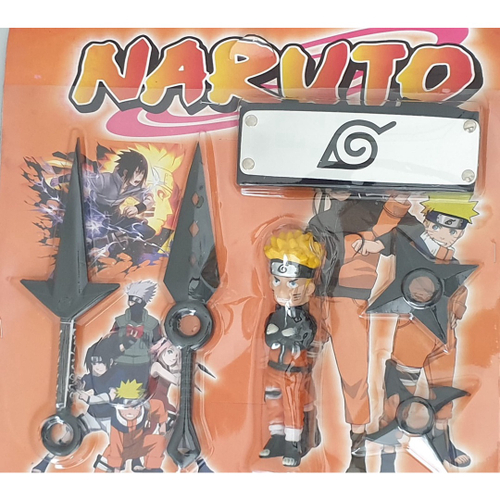 Cartela C/4 Bonecos Naruto A Diversão Do Desenho Animado. em