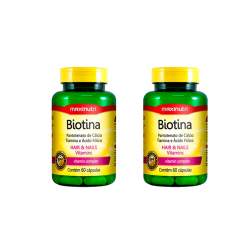 Menor preço em Kit c/2 Biotina Firmeza E Crescimento 60 Cápsulas - Maxinutri