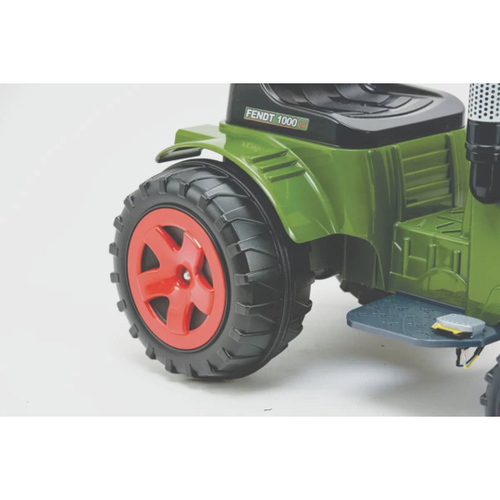 Carrinho Infantil Passeio De Pedal Trator Fendt - Com Caçamba - Biemme -  Verde