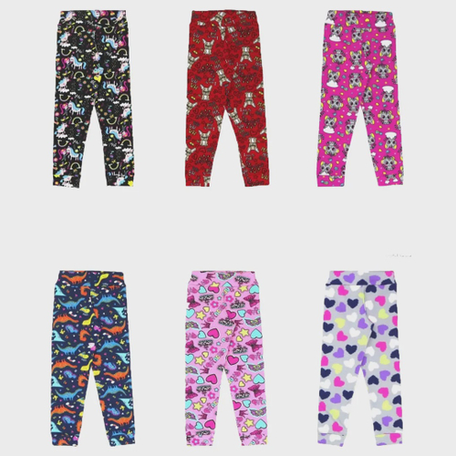 Calça Legging Infantil Oncinha - Tam 21 a 25 - Rosa - Pimpolho