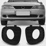 Grade Moldura Farol Milha Vectra Milenium Elite 2000 2001 2002 Preta com Furo