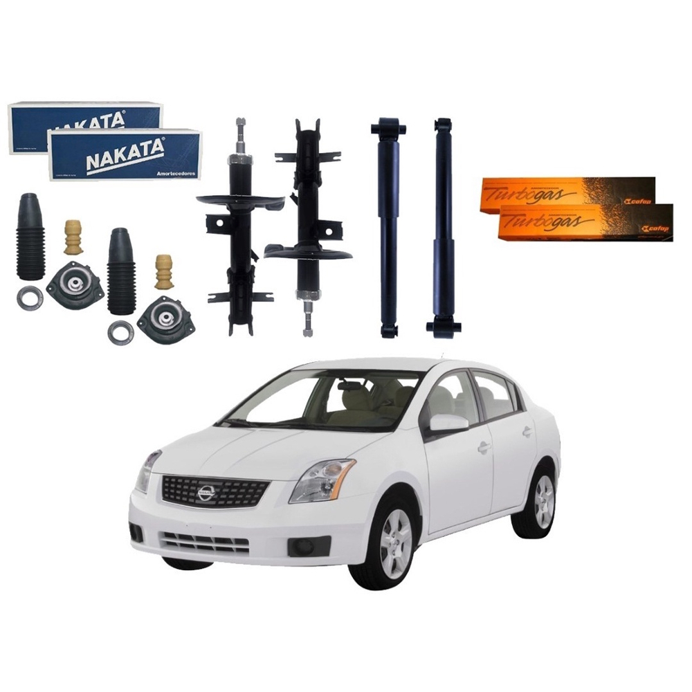 Kit Amortecedor Dianteiro Traseiro Cofap Nakata Original Nissan Sentra