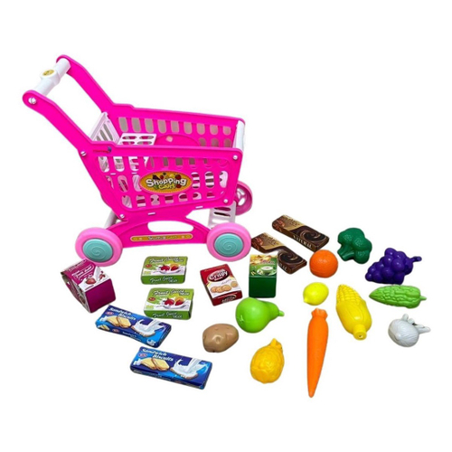 Esquirla Conjunto de jogo de carrinho, carrinho de compras infantil, jogo  de simulação, supermercado, carrinho de mão, carrinhos de supermercado,  brinquedo, Vermelho