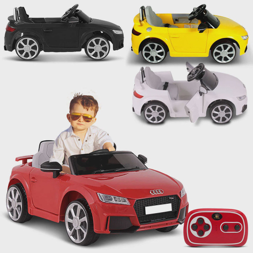 Aluguel Mini Carro Elétrico Infantil com Controle Remoto Audi 12v Branco