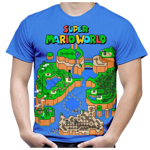 Camiseta Mario Bros Nintendo Jogos Antigos no Shoptime