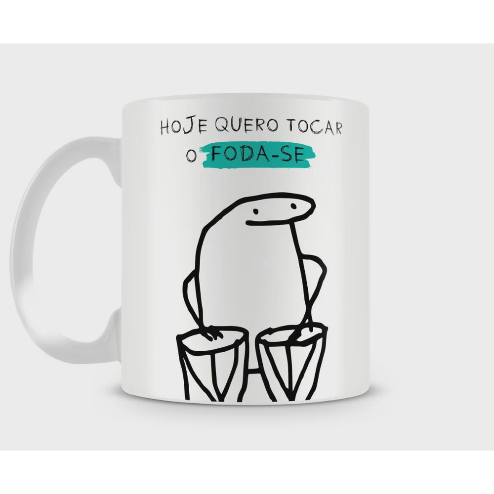 Caneca Flork Meme Boneco Palito cod 03 no Shoptime