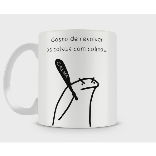 Caneca Flork Meme Boneco Palito Caneca do Rei Azul em Promoção na Americanas