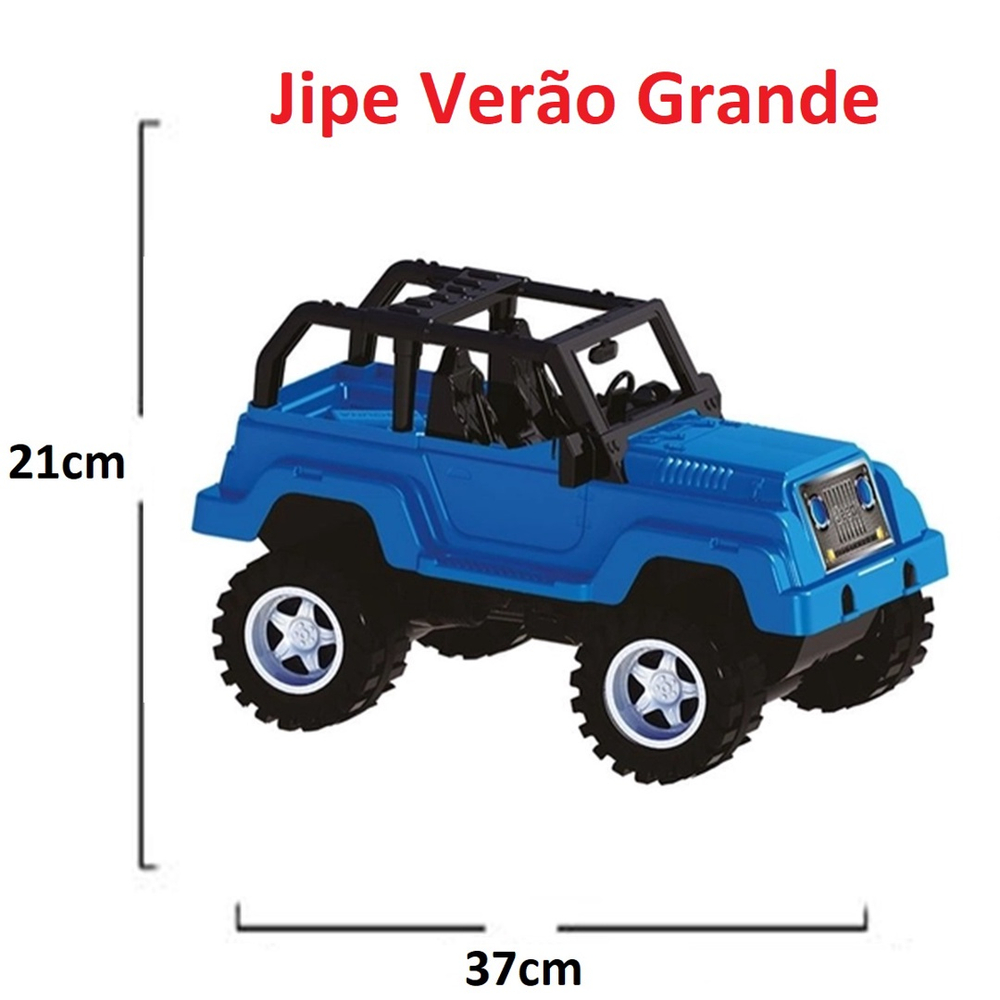 Carro Jipe Grande Carrinho Jeep Trilha Verão Brinquedo Infantil Kendy em  Promoção na Americanas