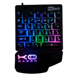 Teclado Gamer Pro profissional Semi Mecanico (uma mão) Single Hand Uma Mao LED rgb Menor preço em Teclado Gamer Pro profissional Semi Mecanico (uma mão) Single Hand Uma Mao LED rgb