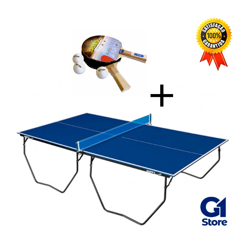 Mesa de Ping Pong Dobrável com Rodízio MDP Klopf 1007 - 15mm