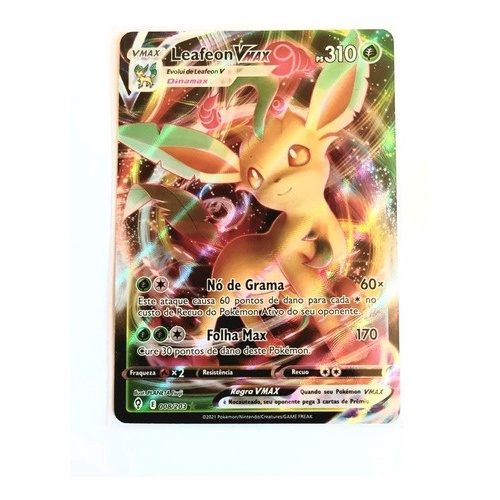 Carta Pokémon Ultra Rara Com Muita Vida Hp Alto Vmax Copag em