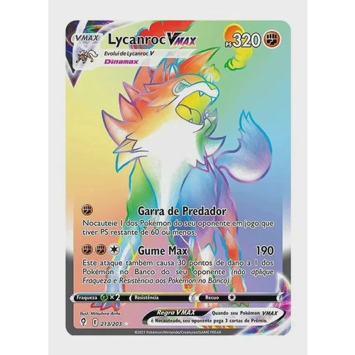 Carta Pokémon Ultra Rara Com Muita Vida Rayquaza Vmax Copag em