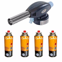 Kit Maçarico Portátil Western Com 4 Refís Ntk Menor preço em Kit Maçarico Portátil Western Com 4 Refís Ntk